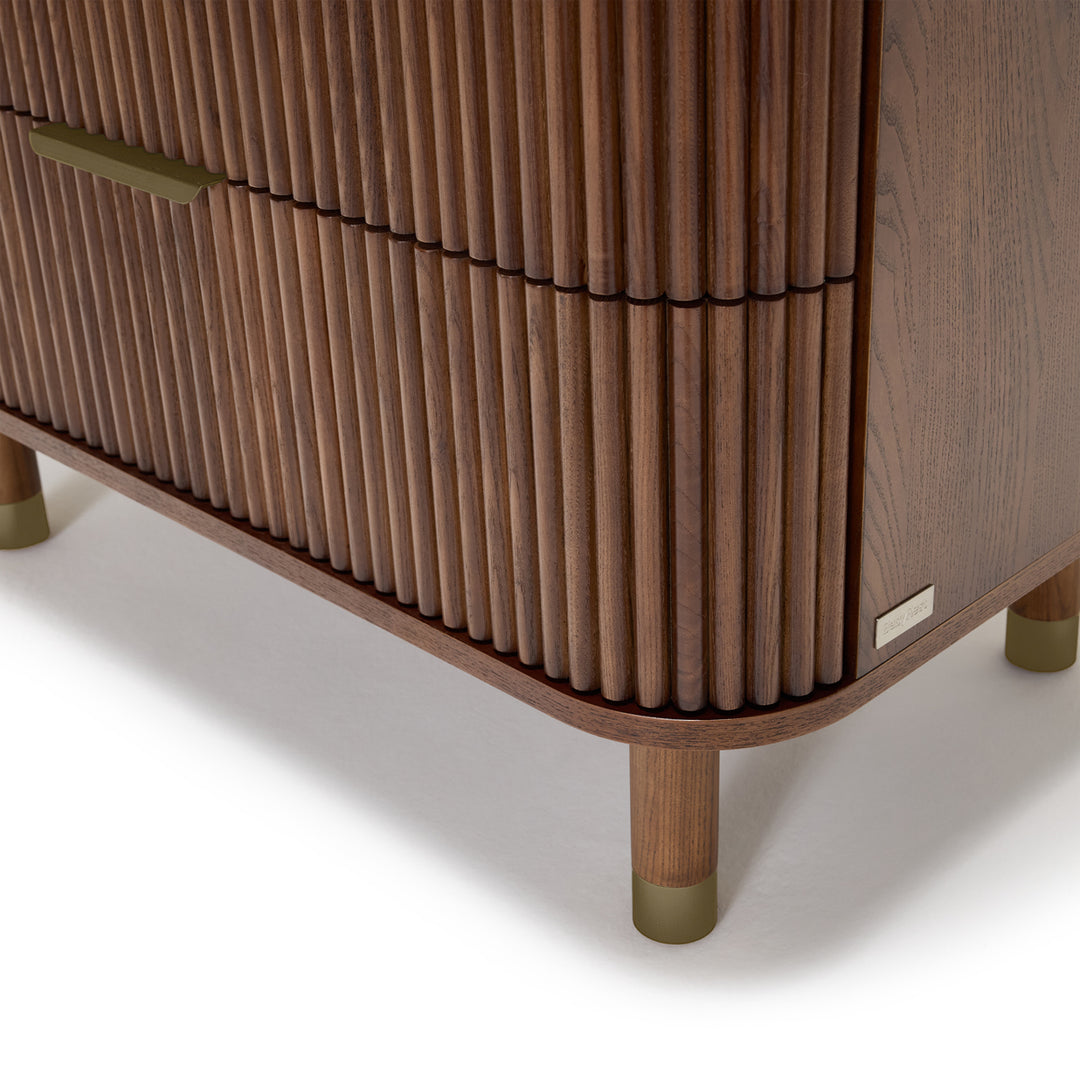 BabyRest Juno Chest 3 Drawer. Luxe Walnut