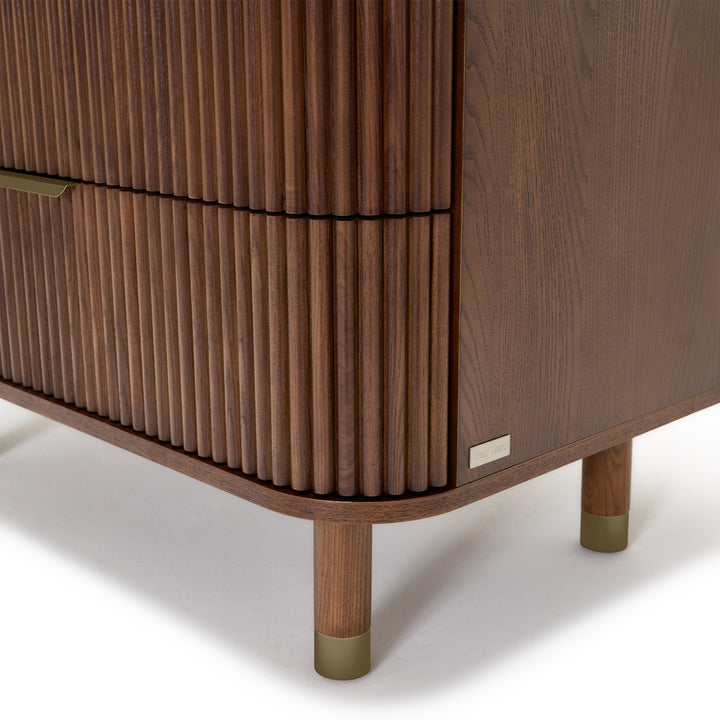 BabyRest Juno Chest 3 Drawer. Luxe Walnut