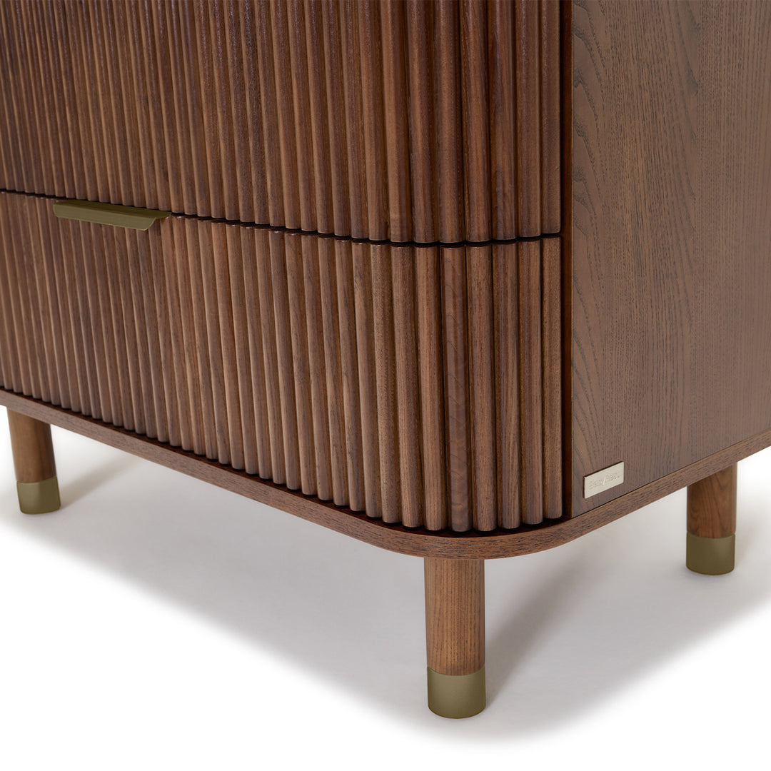 BabyRest Juno Chest 3 Drawer. Luxe Walnut