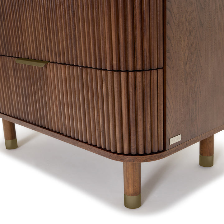 BabyRest Juno Chest 3 Drawer. Luxe Walnut