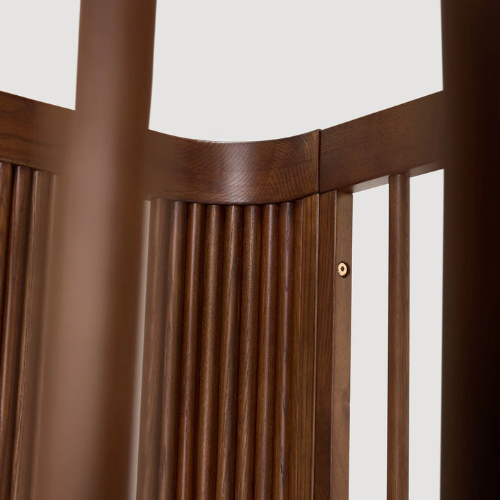 BabyRest Juno Cot + Chest + Duocore Mattress (Luxe Walnut)