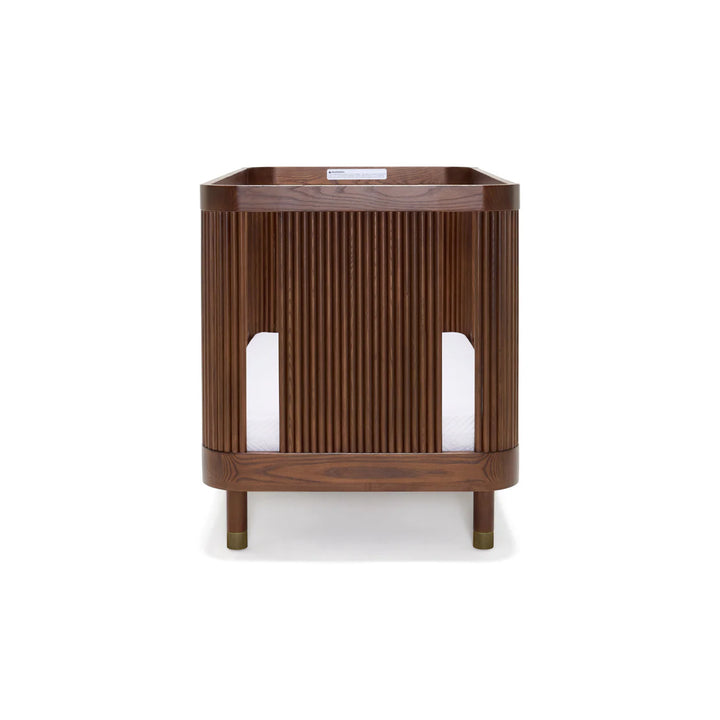 BabyRest Juno Cot + Chest + Duocore Mattress (Luxe Walnut)