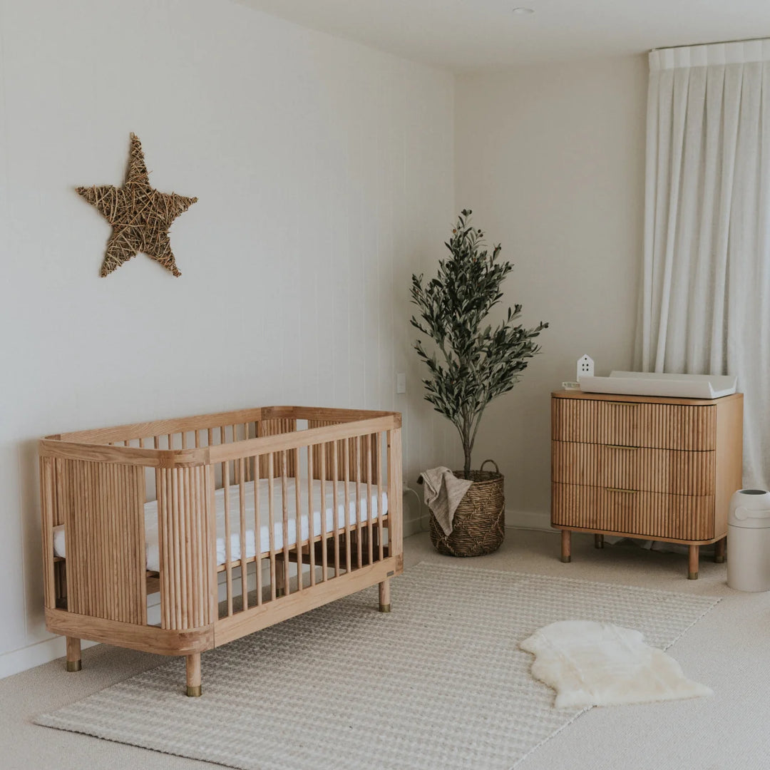 BabyRest Juno Cot & Chest Nursery Package - Ash