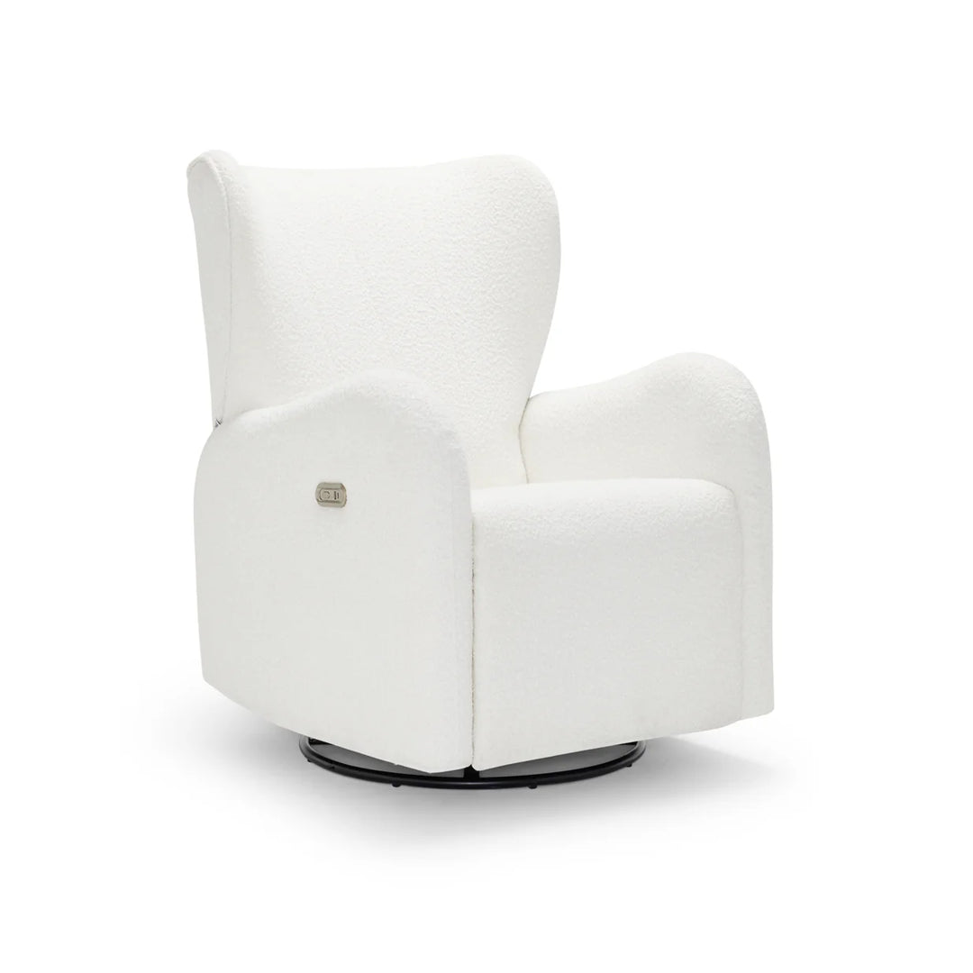 BabyRest Celeste Electric Nursery Chair - White Boucle