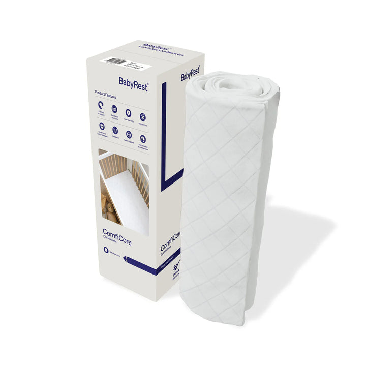 BabyRest ComfiCore Cot Mattress-in-a-Box. 132 x 70 cm