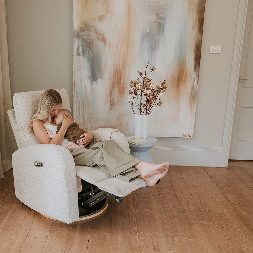 BabyRest Harlow Electric Nursery Chair - Oat