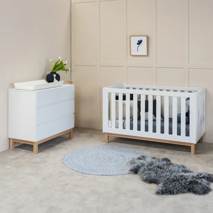 Babyrest Bailey Compact Cot - White