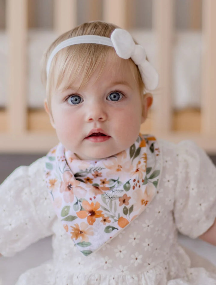 Bambella Designs Bandana Bibs 2 Pack | Bloom & Nude