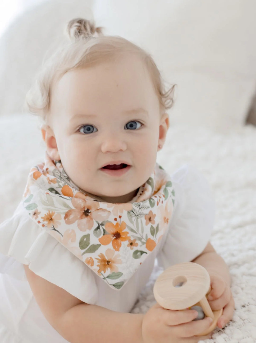 Bambella Designs Bandana Bibs 2 Pack | Bloom & Nude