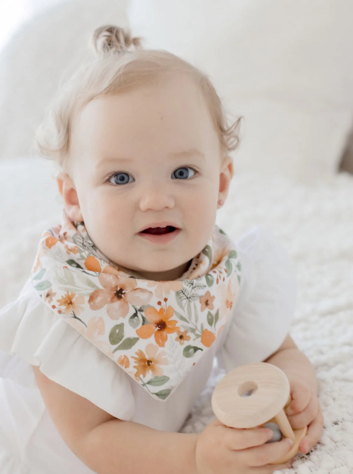 Bambella Designs Bandana Bibs 2 Pack | Bloom & Nude