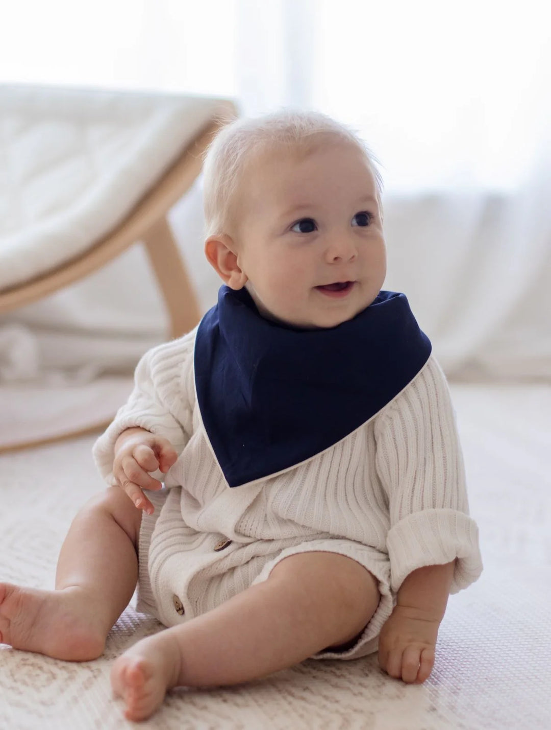 Bambella Designs Bandana Bibs 2 Pack | Wild Dinosaurs & Navy