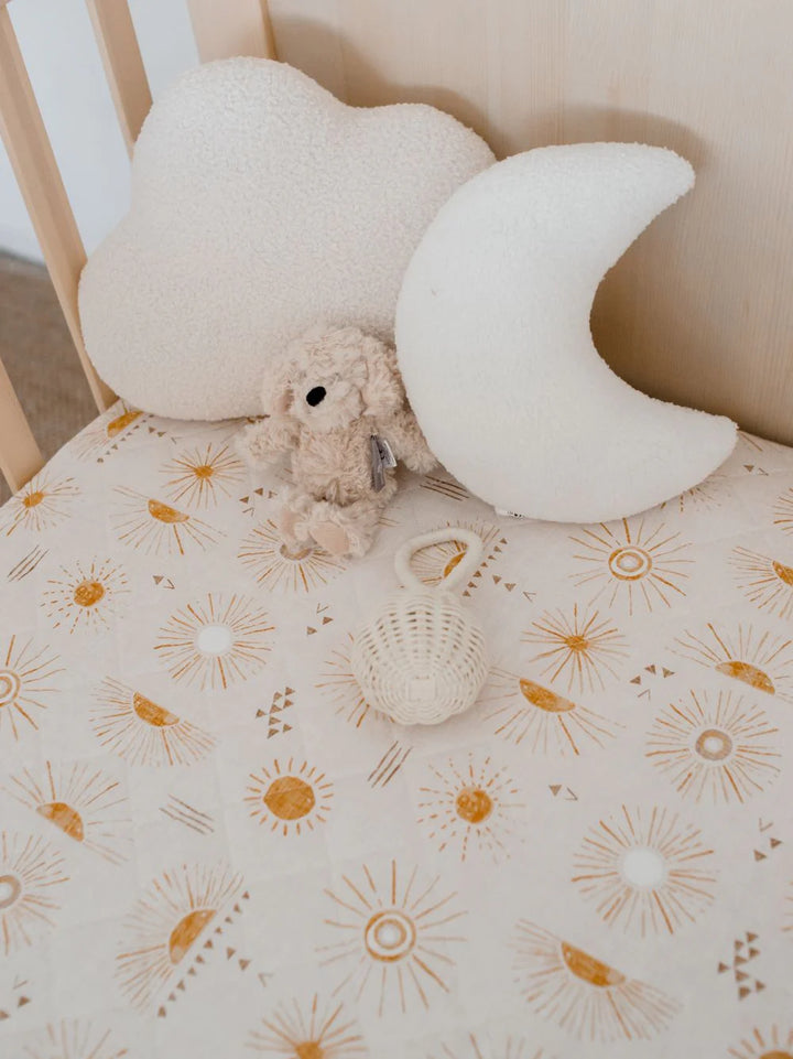 Bambella Designs Waterproof Cot Sheet | Bohemian Sunshine