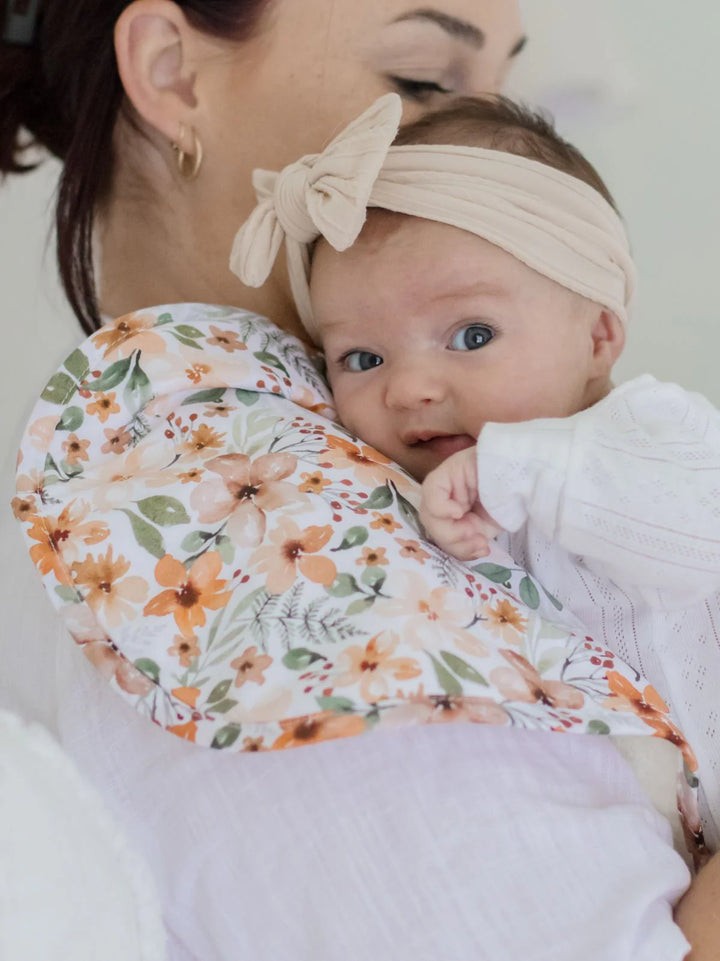 Bambella Designs Burp Cloth 2 Pack | Bloom & Nude