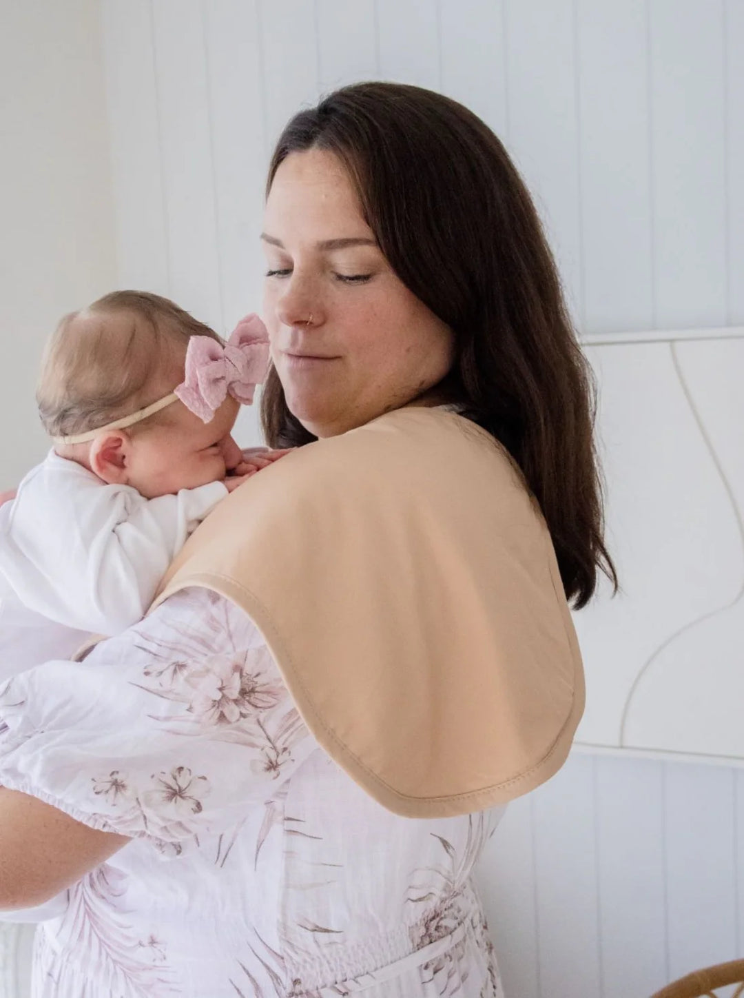 Bambella Designs Burp Cloth 2 Pack | Bloom & Nude