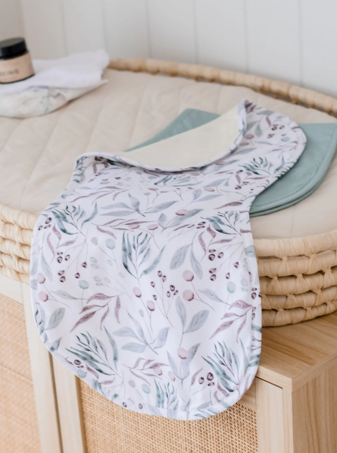 Bambella Designs Burp Cloth 2 Pack | Botanical & Lagoon