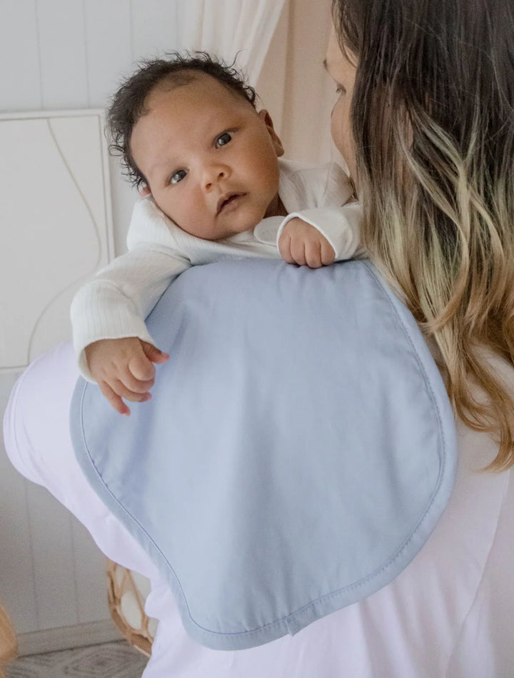 Bambella Designs Burp Cloth 2 Pack |Turtle Bay & Dusty Sky Blue