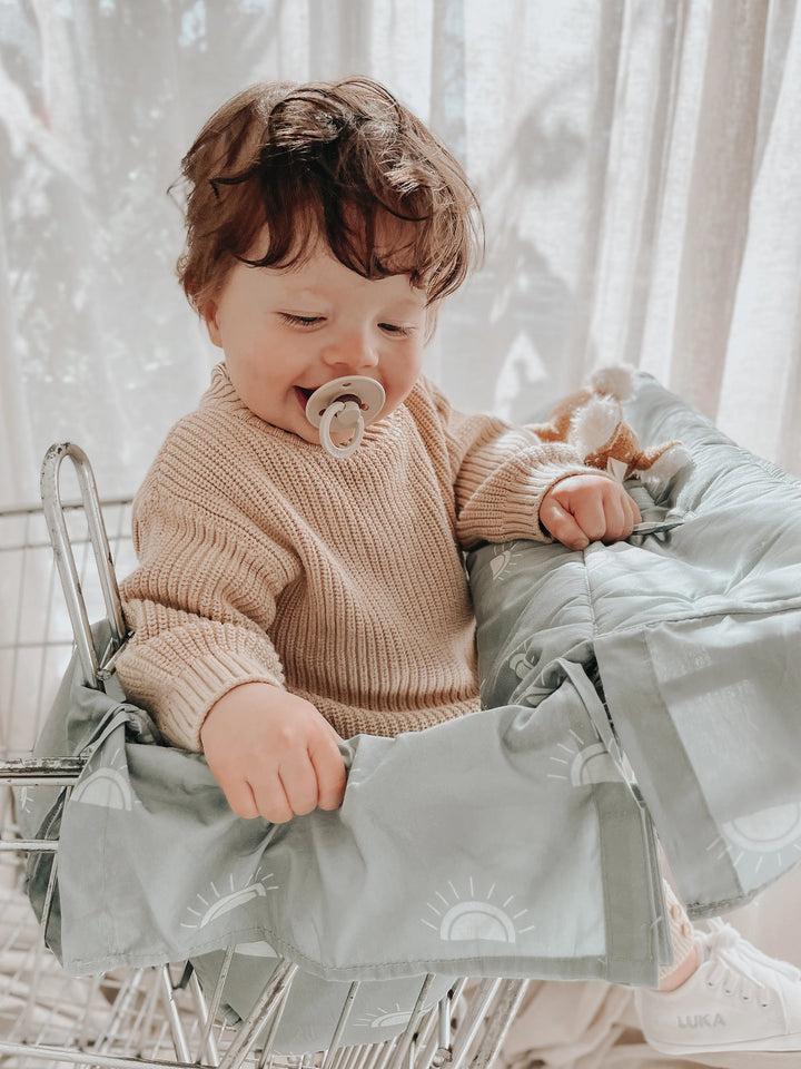 Bambella Designs Universal Padded Trolley Liner | Sage Sunshine