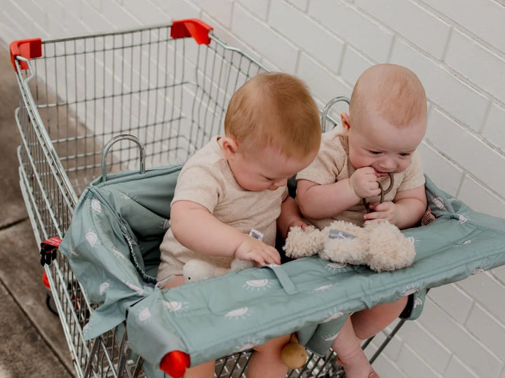 Bambella Designs Universal Padded Trolley Liner | Sage Sunshine