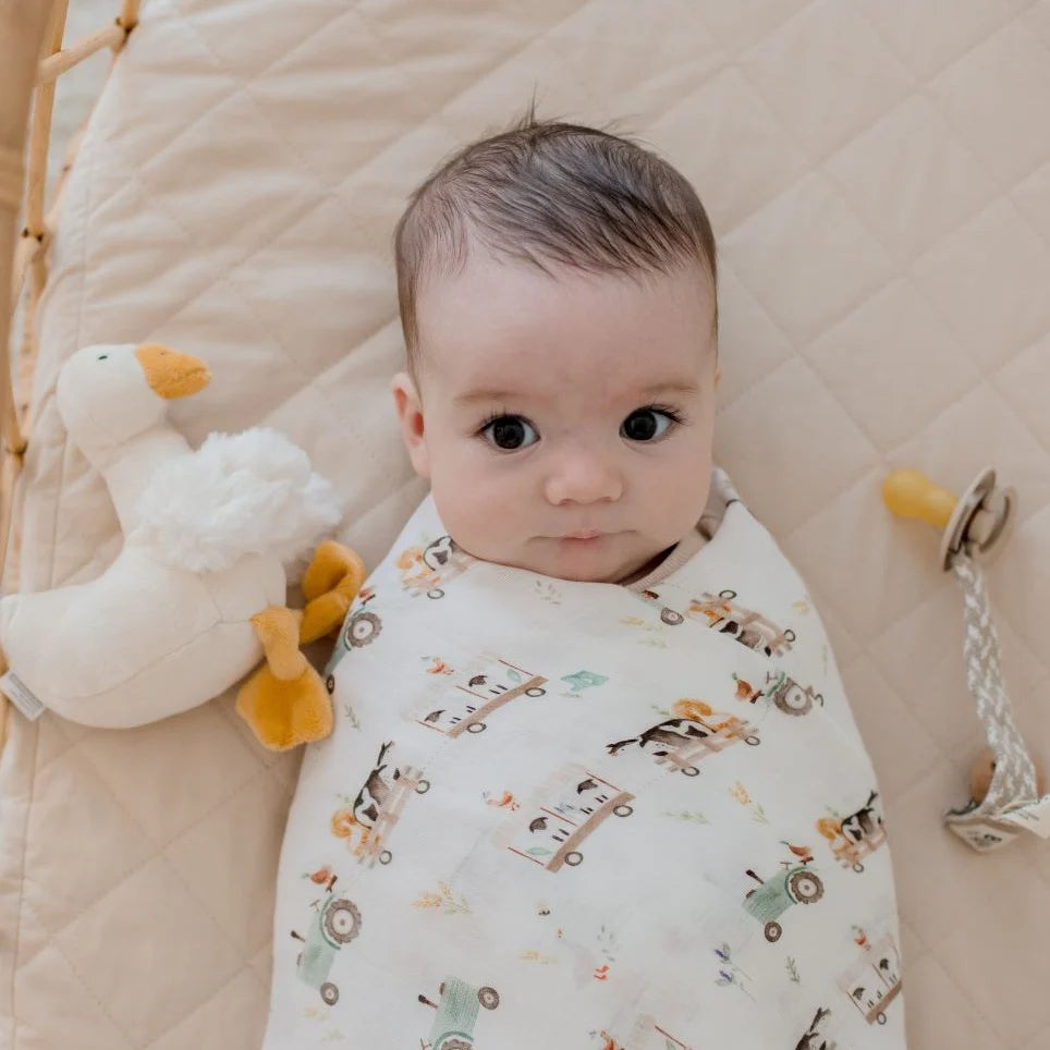 Bambella Designs Bamboo Cotton Muslin Swaddle | Oakwood Farm