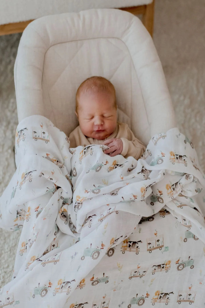 Bambella Designs Bamboo Cotton Muslin Swaddle | Oakwood Farm