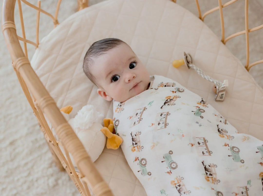 Bambella Designs Bamboo Cotton Muslin Swaddle | Oakwood Farm
