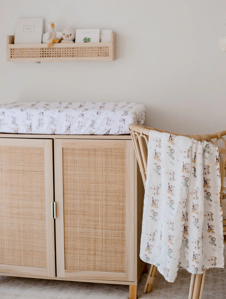 Bambella Designs Bamboo Cotton Muslin Swaddle | Oakwood Farm