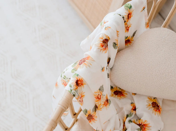 Bambella Designs Bamboo Cotton Muslin Swaddle | Sunny Days