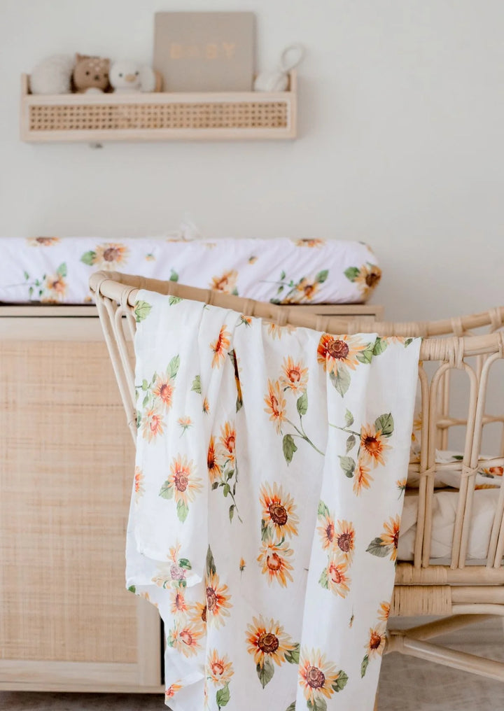 Bambella Designs Bamboo Cotton Muslin Swaddle | Sunny Days
