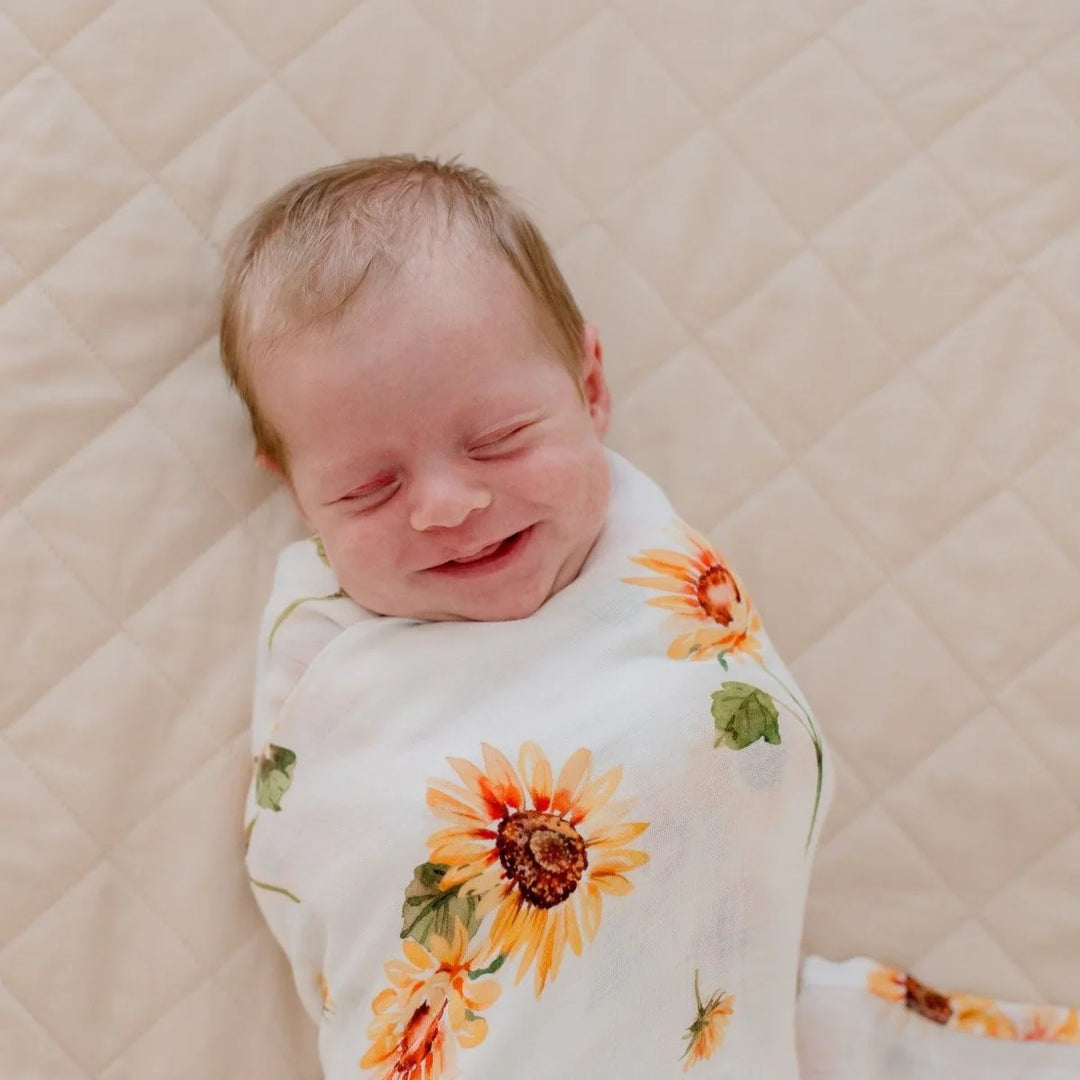 Bambella Designs Bamboo Cotton Muslin Swaddle | Sunny Days