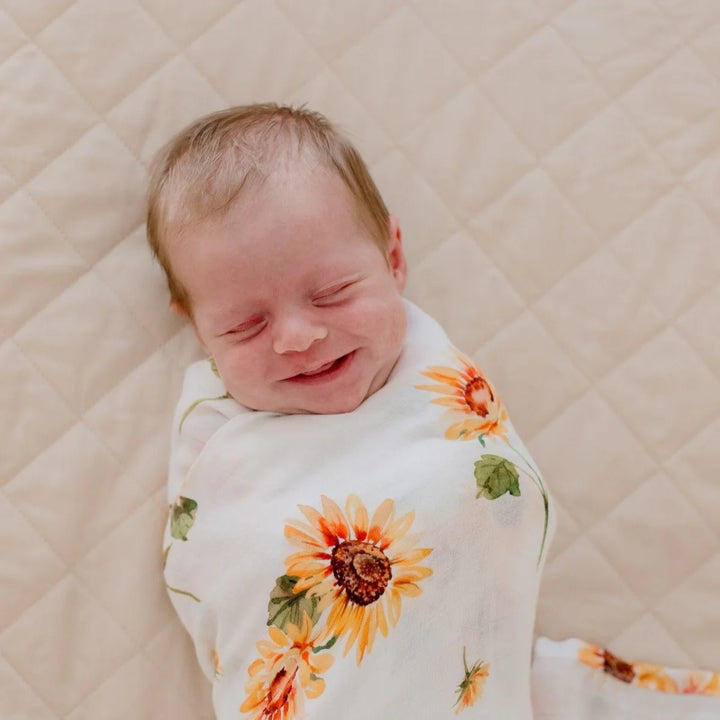 Bambella Designs Bamboo Cotton Muslin Swaddle | Sunny Days