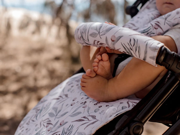 Bambella Designs Pram Bar Cover | Botanical
