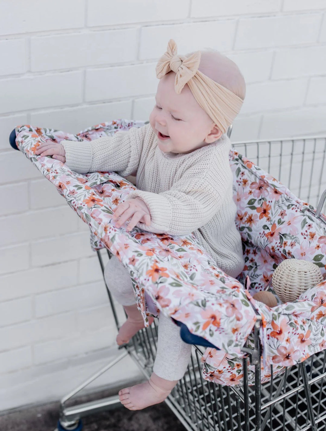Bambella Designs Universal Padded Trolley Liner |Bloom