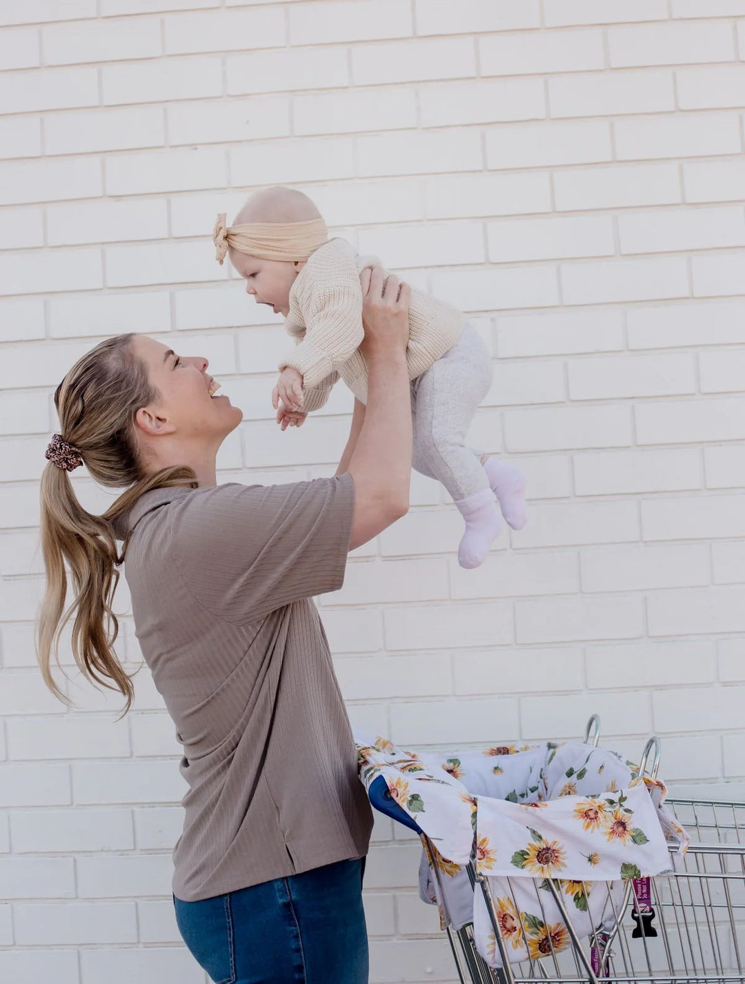 Bambella Designs Universal Padded Trolley Liner |Sunny Days