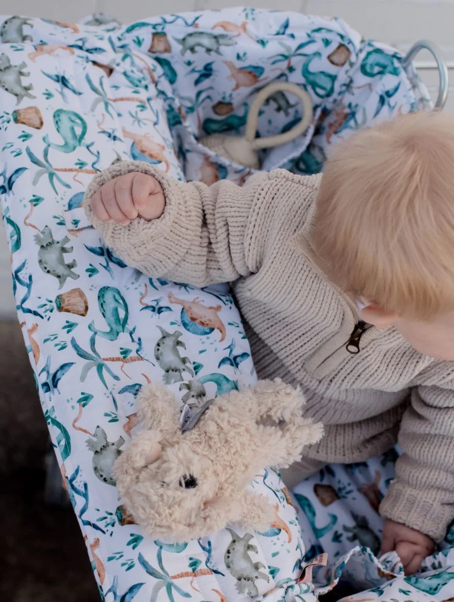 Bambella Designs Universal Padded Trolley Liner | Wild Dinosaurs