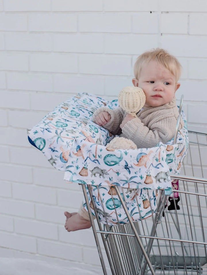 Bambella Designs Universal Padded Trolley Liner | Wild Dinosaurs