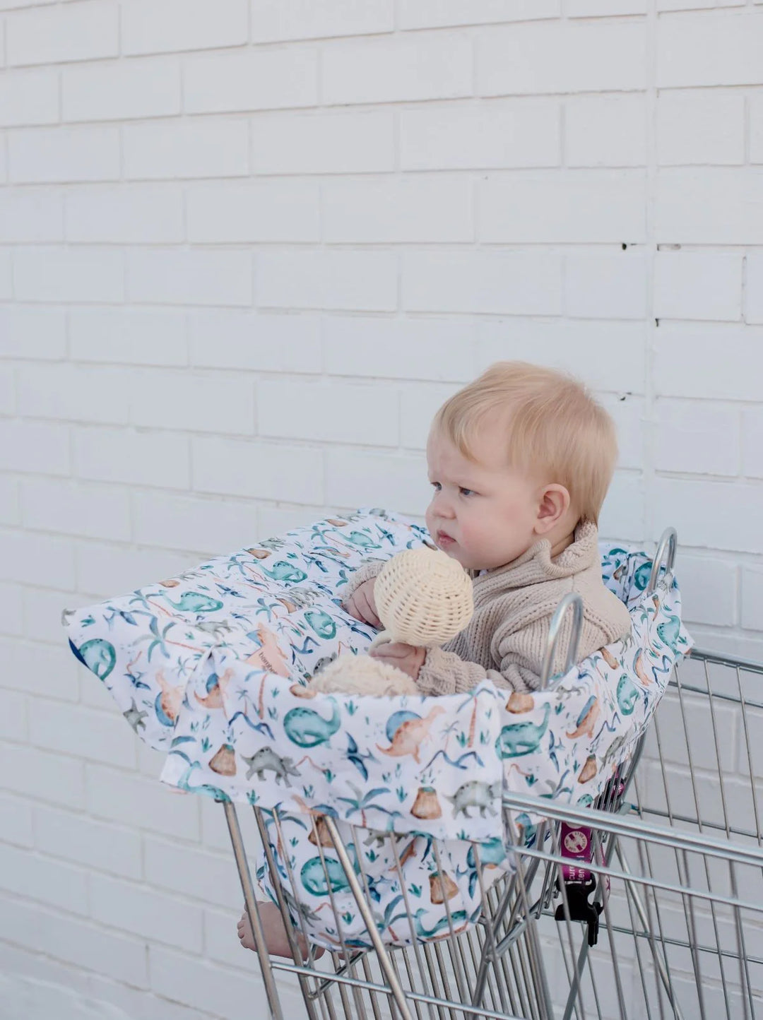 Bambella Designs Universal Padded Trolley Liner | Wild Dinosaurs