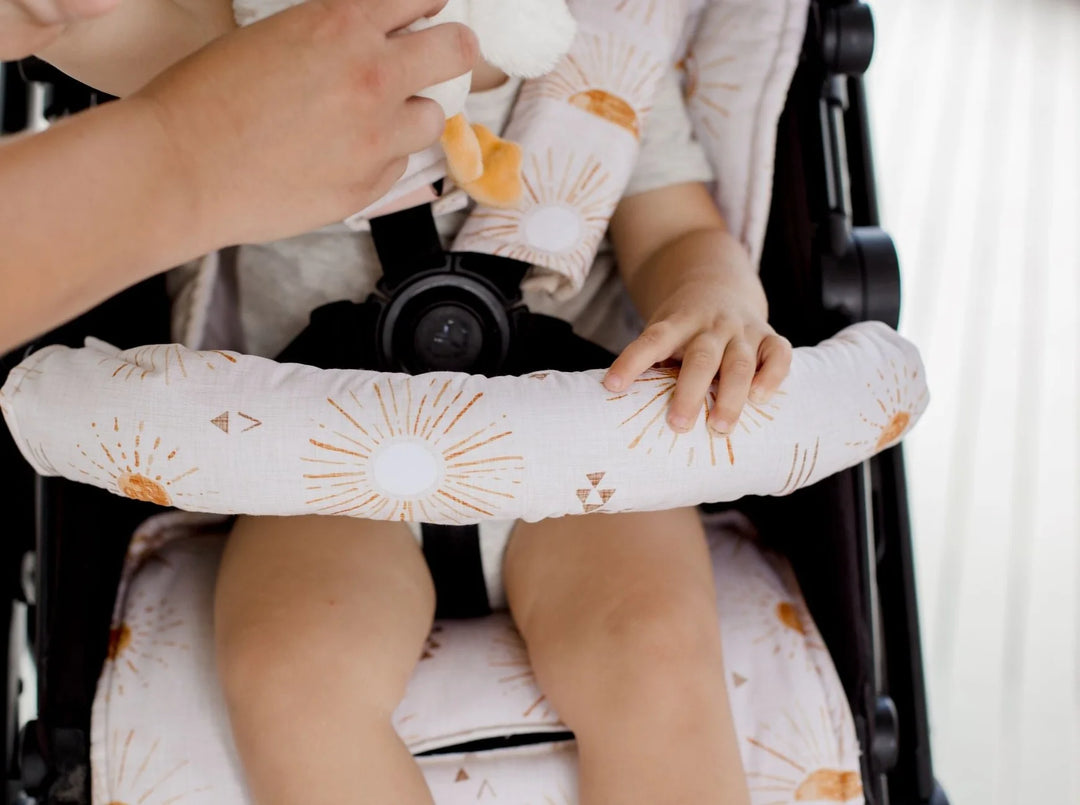 Bambella Designs Pram Bar Cover |  Bohemian Sunshine