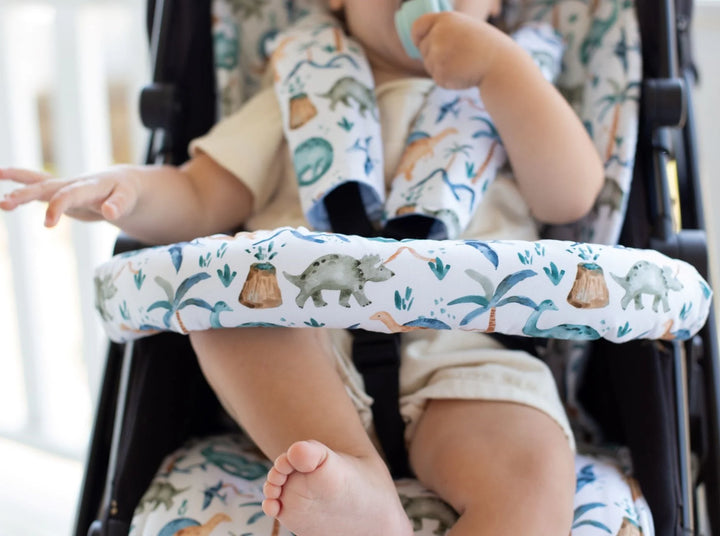 Bambella Designs Pram Bar Cover | Wild Dinosaurs