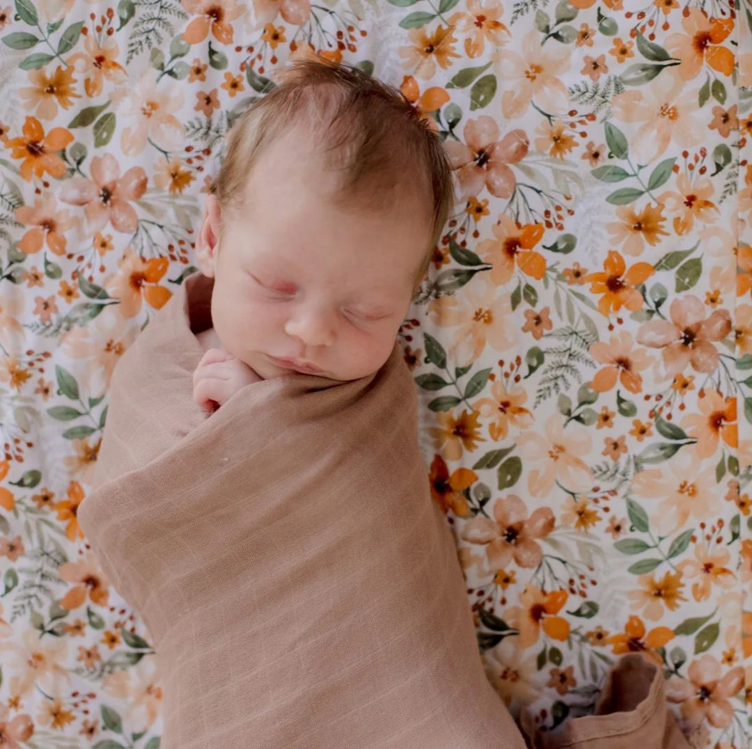 Bambella Designs Co-Sleeper Fitted Waterproof Sheet | Bloom