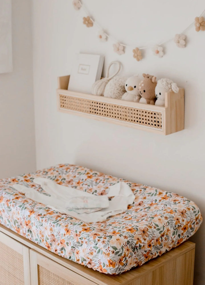 Bambella Designs Waterproof Bassinet Sheet/Change Mat Cover | Bloom