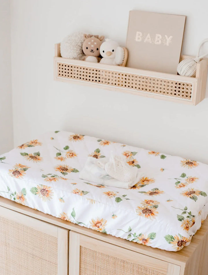 Bambella Designs Waterproof Bassinet Sheet/Change Mat Cover | Sunny Days