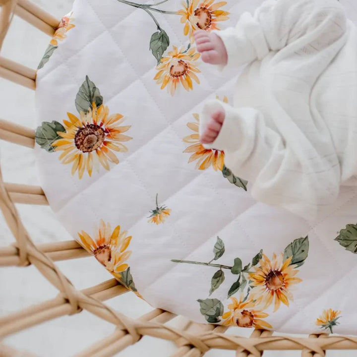 Bambella Designs Waterproof Bassinet Sheet/Change Mat Cover | Sunny Days