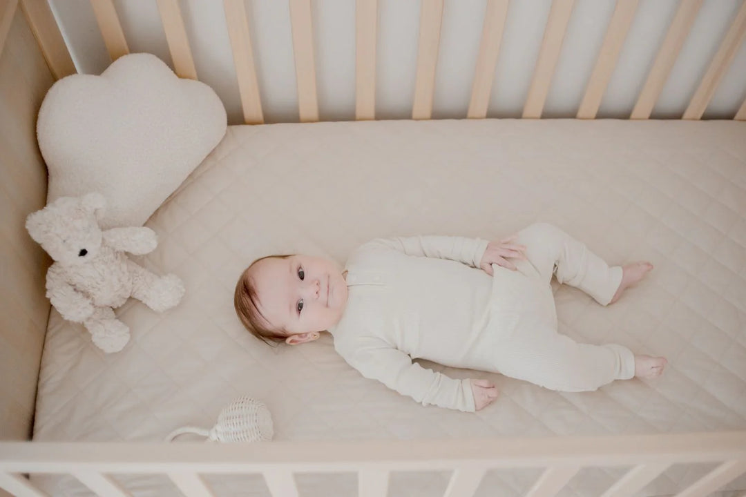 Bambella Designs Waterproof Cot Sheet | Oat