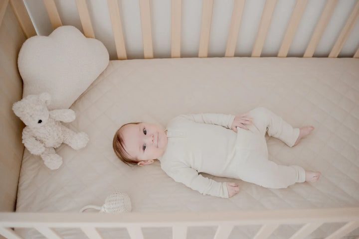 Bambella Designs Waterproof Cot Sheet | Oat