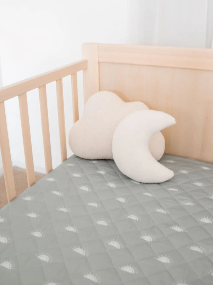 Bambella Designs Waterproof Cot Sheet | Sage Sunshine