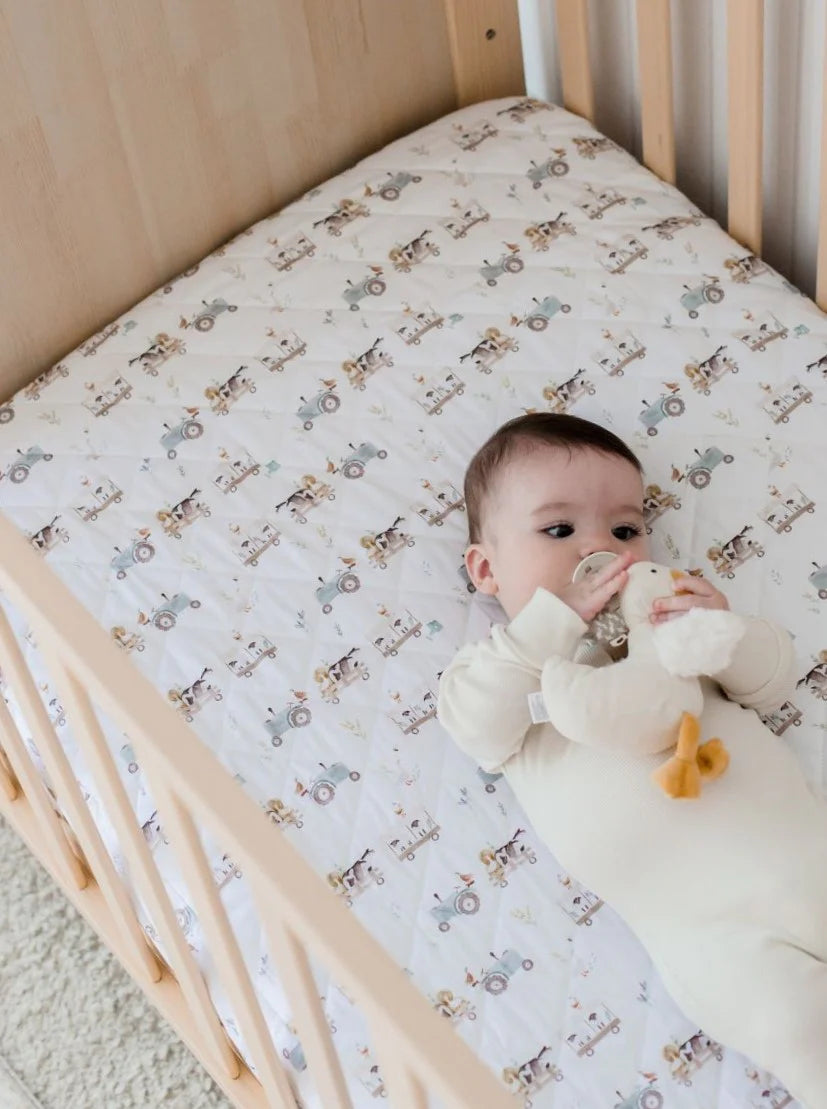 Bambella Designs Waterproof Cot Sheet | Oakwood Farm