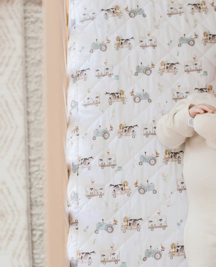 Bambella Designs Waterproof Cot Sheet | Oakwood Farm