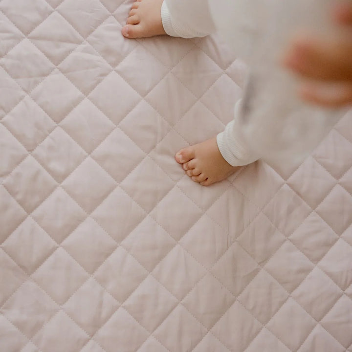 Bambella Designs Portacot/Travel Cot Waterproof Fitted Sheet | Lullaby Pink