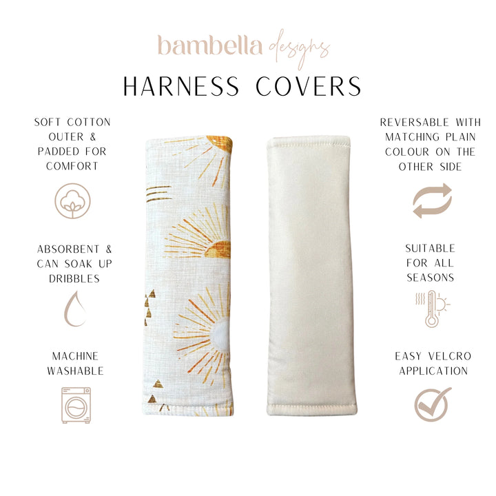 Bambella Designs Harness Covers | Bohemian Sunshine