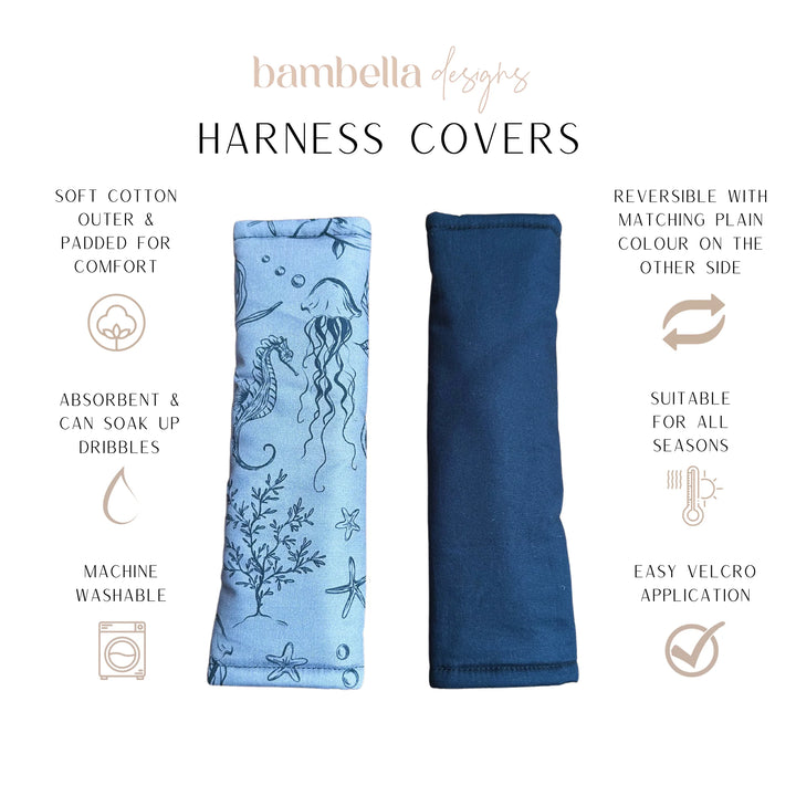Bambella Designs Harness Covers | Under the Sea